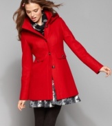 The casual-wear coat from GUESS? is super-versatile with decorative stitching details and a detachable hood. (Clearance)