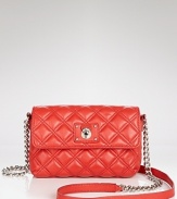 Introduce a chic hit of color into your wardrobe with this quilted leather mini bag from Marc Jacobs. This bold piece perfectly showcases the label's cool while it enlivens an evening look.