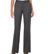 Calvin Klein's pinstripe trousers have a modern look, a classic feel and an affordable price. Pair them with the coordinating jacket for a complete ensemble.