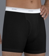 Topping the A list of comfort, this Jockey boxer brief 4-pack is the perfect union between your favorite boxers and reliable briefs.