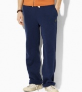 The classic-fitting drawstring pant in soft seasonal fleece is designed for casual comfort and classic sporting style. (Clearance)