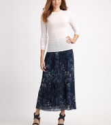 A flowing chiffon design with allover pleats and an ankle-skimming silhouette.Elasticized waistbandPull-on styleFully linedAbout 38 longPolyesterDry cleanImported Model shown is 5'10 (177cm) wearing US size Small. 