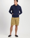 Rendered in lightweight beach fleece with a cozy waffle-lined hood, a sporty hooded pullover is designed for iconic style with a tonal embroidered Big Pony. Drawstring hoodKangaroo pocketsRibbed cuffs and hem58% cotton/30% polyester/12% viscoseMachine washImported
