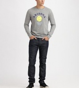 The look of a vintage find and the lasting staying power of a modern knit, purely cotton and purely soft. CrewneckLong sleevesCottonMachine washImported