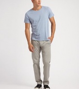 A super-soft jersey crewneck tee in a garment-dyed cotton blend.Crewneck60% cotton/40% polyesterDry cleanImported