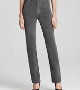 Plush corduroy lends cool-weather chic to body-shaping Not Your Daughter's Jeans denim.