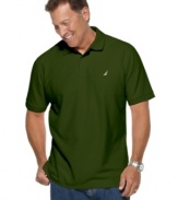 A classic polo from Nautica crafted in soft Pima cotton. With allover basic colors and an embroidered logo at chest, it's a go-to shirt you'll want in every color.