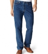 Regular fit, straight leg and button fly are the original traits specific to this classic 5-pocket jean. Leg opening measures 16.25. Limit of 6 units of Levi's Original 501 Jeans per order.
