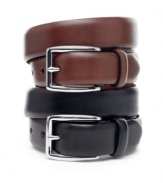 Timeless style and flawless attention to detail make this Ralph Lauren leather belt a great choice for the office.