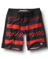 Go bold at the beach. These board shorts from Quiksilver are ready to hit the sand and surf.