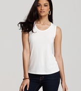 Dressed up with denim and chic accessories or effortlessly paired with your favorite summer shorts, Eileen Fisher's silk jersey tank lends feminine ease to everyday looks.