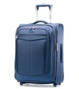 Ready, set, jet! Fly through terminals and checkpoints on two easy-glide wheels and padded top carry handles that put comfort and carrying convenience into your hands. A fully-featured interior reveals a Wetpak(tm) to sort out clean and dirty clothes, along with multiple pockets to keep you organized when you travel. 10-year warranty. Qualifies for Rebate