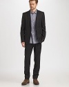 Modern, slim-fitting pant rendered in superior merino wool for added warmth and comfort.Front slash, back welt pocketsInseam, about 33WoolDry cleanMade in USA