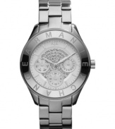 Shimmering rings of crystals lend a sophisticated look to this timepiece from AX Armani Exchange.