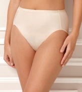 The Body Caress brief by Vanity Fair features a luxuriously soft feel and high-cut fit. Style #0013137