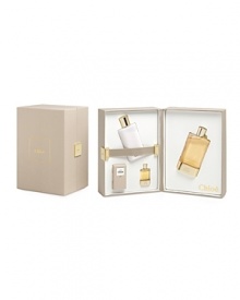 Set includes: 2.5 oz. Eau de Parfum Spray, 3.4 oz. body lotion, 0.17 oz. deluxe mini Eau de Parfum. Set includes: 2.5 oz. Eau de Parfum Spray, 3.4 oz. body lotion, 0.17 oz. deluxe mini Eau de Parfum.