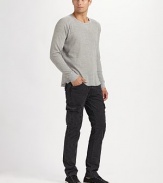 Utilitarian style close at hand in this military-inspired classic, cut from washed cotton chino with a slim fit and allover seaming detail. Side slash, back flap pockets Cargo pockets Inseam, about 34 Cotton Machine wash Made in USA 