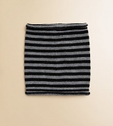Contrasting stripes add a playful spin to this pull-on style of pure merino wool. Pull-on styleMerino woolHand washImported