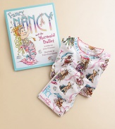 Your little girl will twirl in her tutu just like Nancy with this beloved story and coordinating cotton knit pajamas.Written by Jane O'ConnorHardcover, 32 pagesRecommended for ages 4 and upPJs with elastic waist, scalloped trim and a satin bowCottonMachine washMade in USA