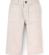 Stylish comfort is effortlessly achieved in baggy fit khakis from Pearls & Popcorn.