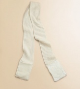 Ideal for your little fashionista, this ribbed wool-blend scarf has faux fur trim and a touch of cashmere. Faux fur trimPolyester/nylon/wool/angora/cashmereHand washImported