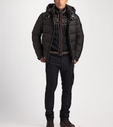 A rugged spin on a utility favorite in warm wool, designed with a straight-leg fit and cargo construction. Adjustable waist tabs Side, back flap pockets Cargo pockets Inseam, about 33 Wool Dry clean Imported 