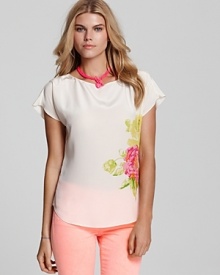 Juicy Couture Floral Silk Tee