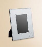 From the Charlie Bear Collection. A sweet teddy accents one corner of this collectible silverplated frame. 4W X 6H Tarnish proof Glass and silverplate Dust clean Made in FranceDIMENSION INFORMATION3 X 4 (4 X 5 overall)4 X 6 (5 X 7 overall)