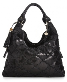 Sass with class: this shimmery siren from Big Buddha is dressed to impress. With a slouchy-chic shape and sequin-splashed exterior, its look is decidedly laid-back luxe. Sass with class: this shimmery siren from Big Buddha is dressed to impress. With a slouchy-chic shape and sequin-splashed exterior, its look is decidedly laid-back luxe.