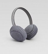Soft wool earmuffs with a logo-embossed leather band to keep her fashionably warm. Top logo-embossed leatherWool/leatherImported