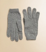 Soft, classically styled gloves updated by touchscreen compatible tips for your gadget-loving darling. Polyester/nylon/wool/angora/cashmereHand washImported