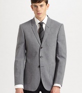 A modern spin on a dress standard, in a slim-fitting silhouette, finished with prep-inspired elbow patches.Three-button frontChest, waist patch pocketsRear vent72% cotton/27% linen/1% silkDry cleanImported