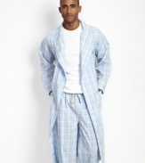 Change your sleepwear pattern with this robe from Nautica.