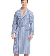 Every man's essential. This shawl collar robe from Nautica is the one for the weekend.