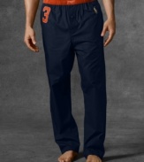 An essential cotton pajama pant is rendered in soft woven cotton for a light, comfortable fit.