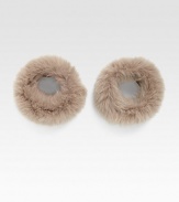 Lush fox fur cuffs for touch of luxury that's all in the wrists.Dyed fox furMade in Italy of imported fabricFur origin: Finland