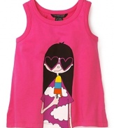 Little Marc Jacobs Girls' Lelani Tee - Sizes 2-6