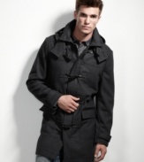 Cure the common cold. This coat from INC International Concepts keeps you ready to face the wind.