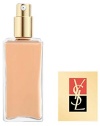 The new fluid foundation perfectly adapted to the needs of combination to oily skin that provides a truly radiant skin without shine, a perfect matte finish without dryness, a long-lasting wear throughout the day. SPF 15. Directions for use: Press the pump 2 or 3 times to release the correct amount of foundation on the back of your hand. Apply with your fingertips concentrating on the T-zone, then blend towards the face contours. Wait a few minutes to obtain the transfer resistant effect.