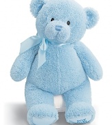 A loveable teddy for your new addition, this supersoft guy has a jaunty bow tie at his neck and embroidered My 1st Teddy on the foot.