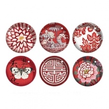 Magnet Set by Fringe. These dome shaped decoupage glass magnets are each 1.5 in diameter and feature enchanting, vintage-inspired mofits. One set includes 6 magnets in a gift box. Available in Rose and Meadow. Magnet Set by Fringe. These dome shaped decoupage glass magnets are each 1.5 in diameter and feature enchanting, vintage-inspired mofits. One set includes 6 magnets in a gift box. Available in Rose and Meadow.