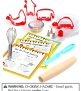 Stir the imagination of your little baker. Big creations are within reach with this fun and functional bake set, which includes everything your kid needs to make baked greats. Coming in a cute gift box, this is the perfect present for the baker in training.