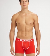 A classic boxer brief with a logo waistband and contrast trim.Sits at hipContoured pouchContrast trim95% cotton/5% elastaneMachine washImported