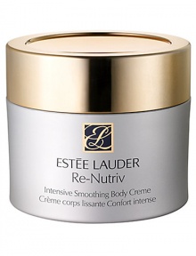 Indulge your body and your senses in the extravagant richness of Re-Nutriv Intensive Smoothing Body Creme. Deeply hydrating, it smooths away dry flaky skin. Reveals a new, soft, silky texture. Helps restore a younger, firmer, more supple look. Leaves skin moisturized and comfortable throughout the day. 10 oz. 