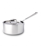 All-Clad's high-performance saucepan is constructed with a durable stainless steel interior, a pure aluminum core and a hand-polished mirror-finished exterior. An essential piece for simmering sauces, boiling noodles, warming leftovers and more. Lifetime warranty.