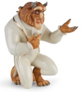 With his hand on his heart, the beast strikes a classic gesture of true love in this handsome Disney figurine. Accented with 24-karat gold and measures 7.25.