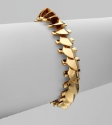 EXCLUSIVELY AT SAKS.COM This stunning, snake-inspired style features a unique, short petal fringe. 10k bright goldplated brassLength, about 7½Width, about ½Hook and eye closureImported 