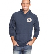 Bold and brash. Your style gets a hip addition with this hoodie from Converse with big logo graphic detail. (Clearance)