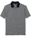 Casual gets cooler with stripes on this polo shirt from John Ashford.