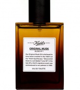 This modern version of our classic signature scent is based on the unique blend that is Kiehl's Musk. Our special Musk recipe begins with an initial creamy, fresh citrus burst of Bergamot Nectar and Orange Blossom...followed by a soft floral bouquet of Rose, Lily, Ylang-Ylang and Neroli. Finally, Original Musk Eau de Toilette dries down to a warm, sensual Oriental finish of Tonka Nut, White Patchouli and, of course, Musk...the soul of this distinctively modern scent. 1.7 oz. 